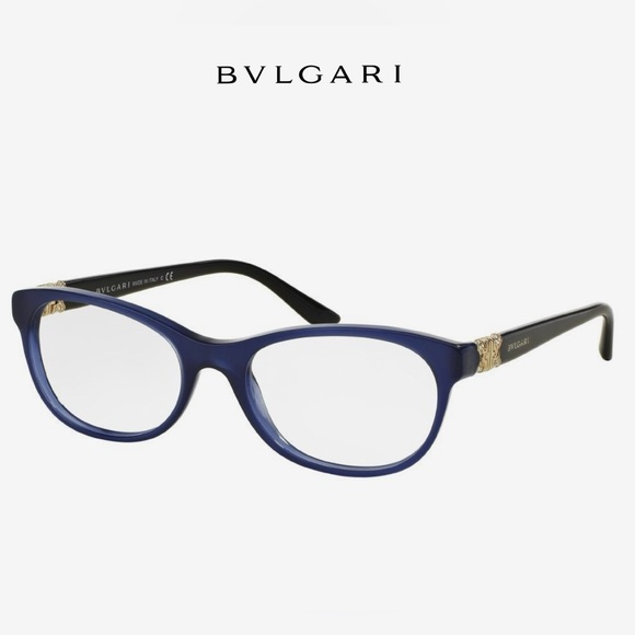 BVLGARI Accessories - Bulgari Blue and Gold Women's Glasses